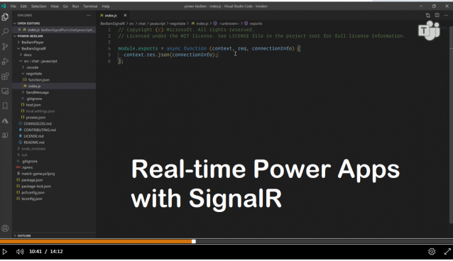 Real-time Power Apps with SignalR